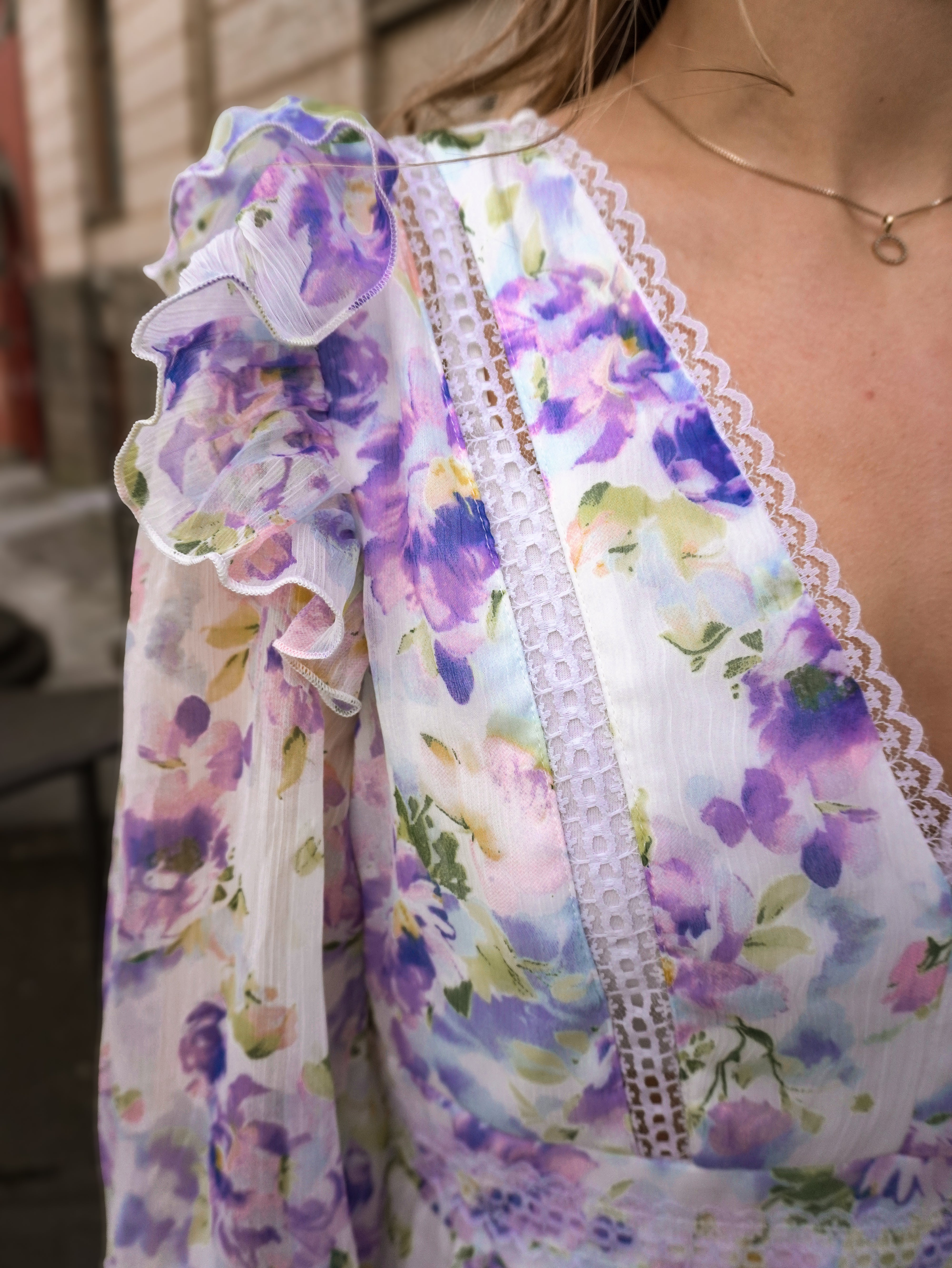 VIROMAN Long Dress - Cloud Dancer